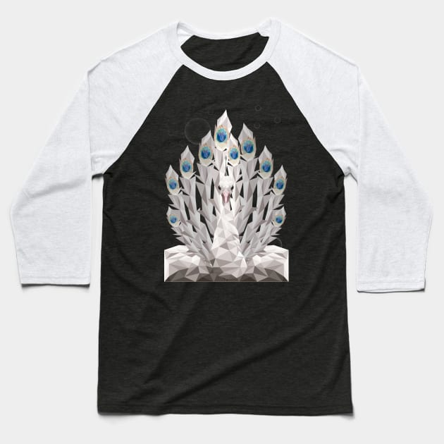 Peacock Baseball T-Shirt by ByVili